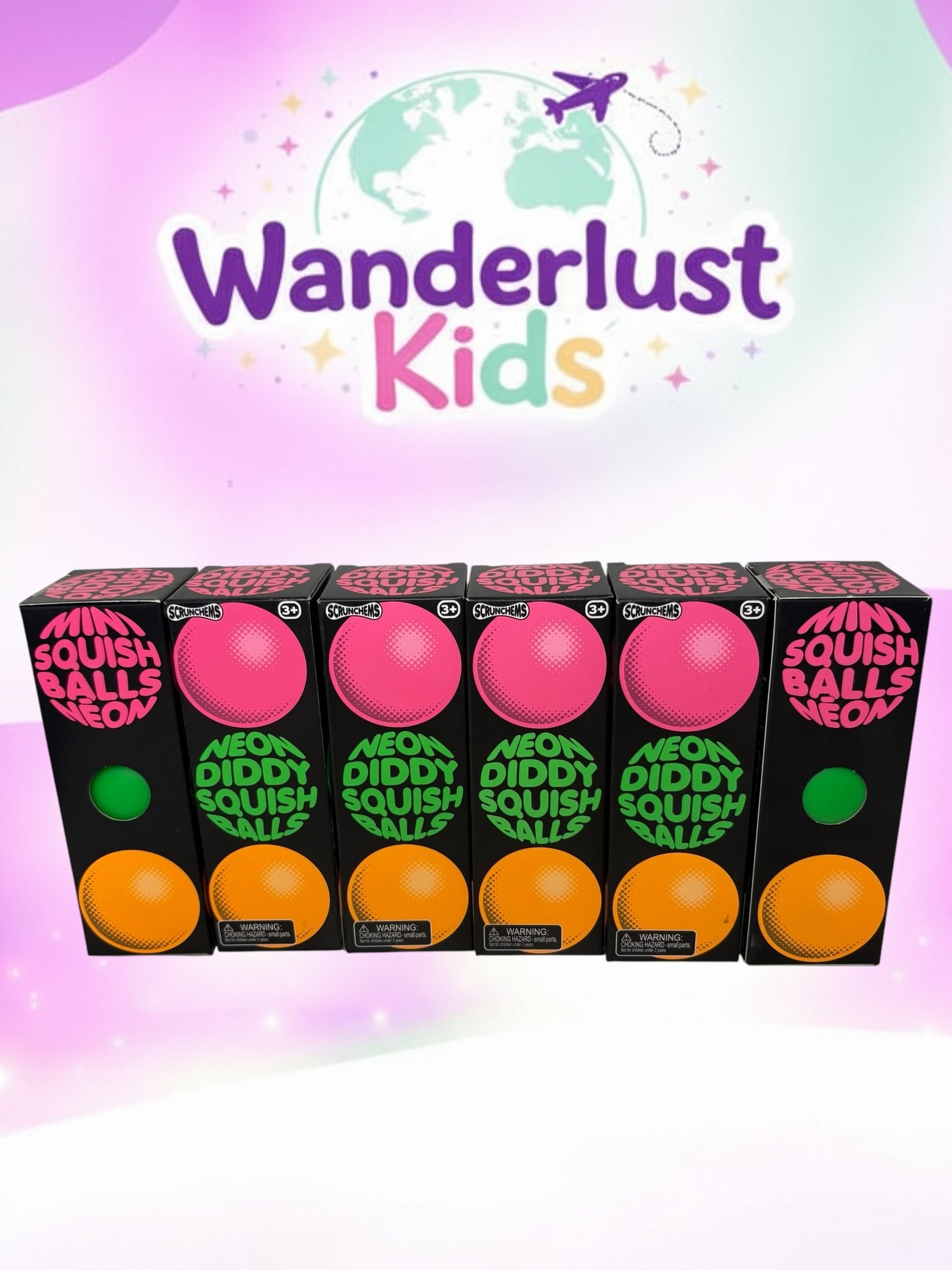 Mini Squish Balls NEON