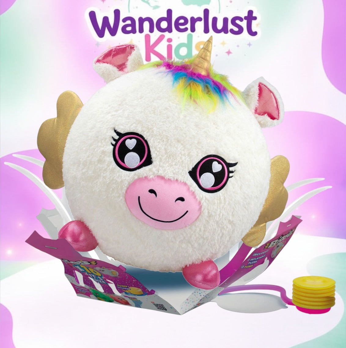 Biggies  Unicorn Inflatable Plush
