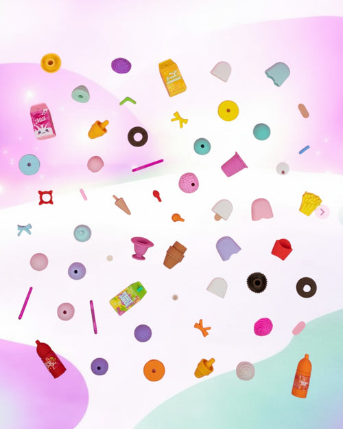 3C4G Snacks & Sweets Puzzle eraser set