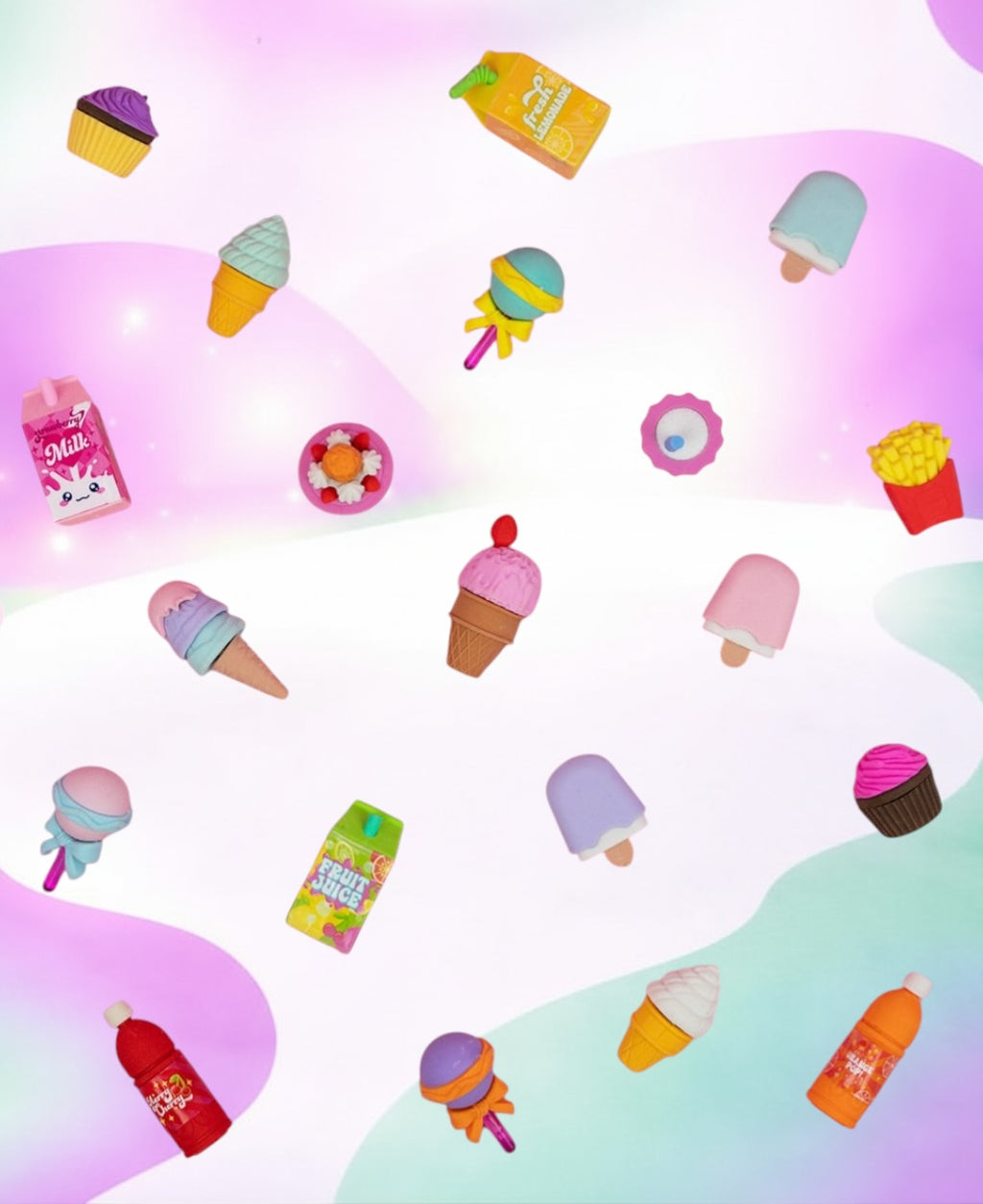 3C4G Snacks & Sweets Puzzle eraser set
