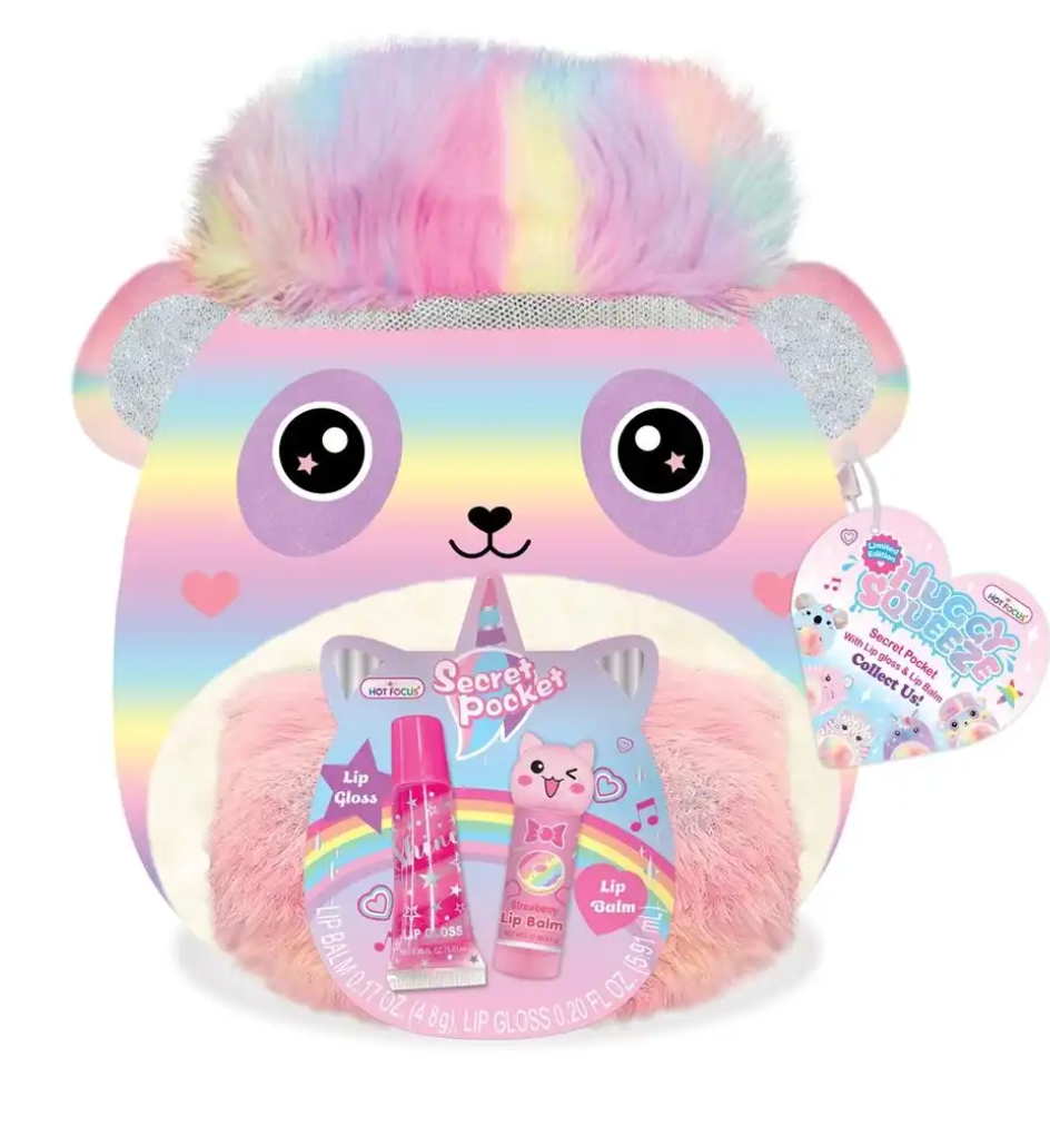 Rainbow Huggy Squeeze with Beauty Plush Toy