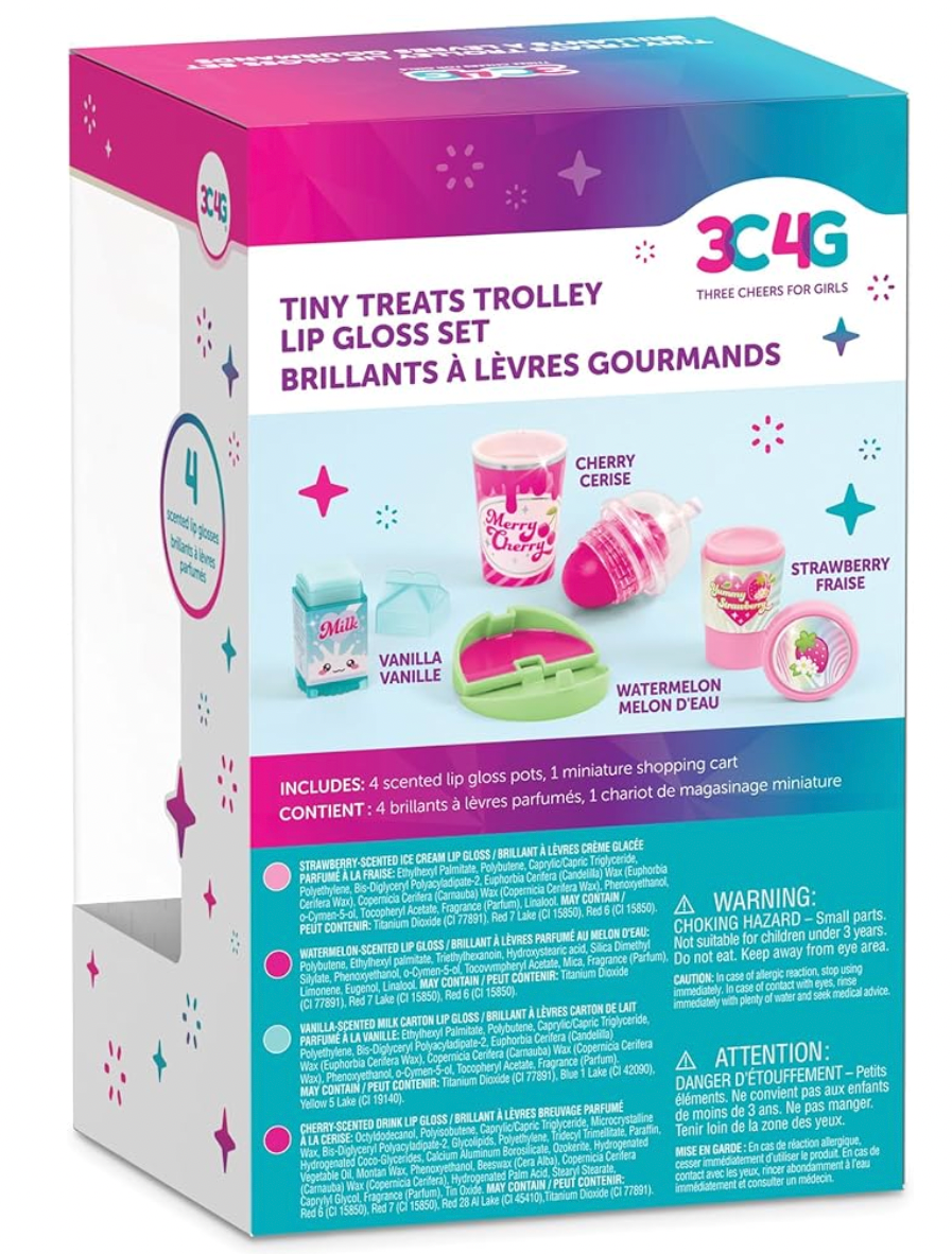 3C4G Tiny Treats Trolley Lip gloss set