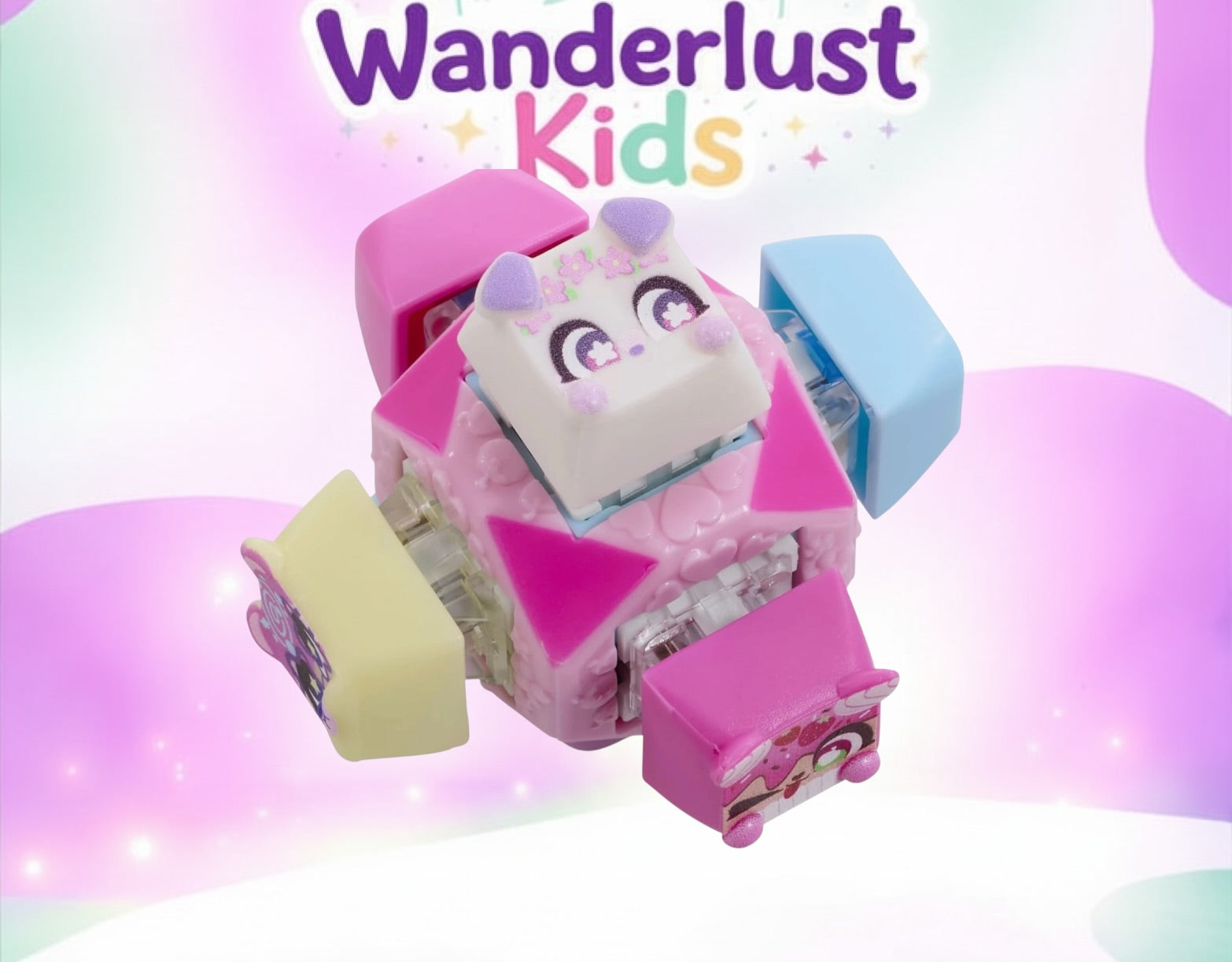 CLICKEEZ Clickable-Deluxe Keychain Fidget cube