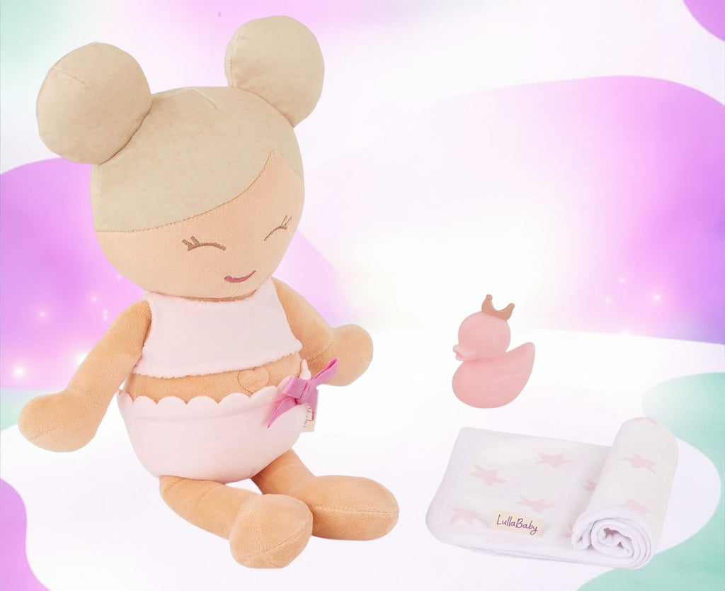 Plush Baby Bath Doll(Blonde)