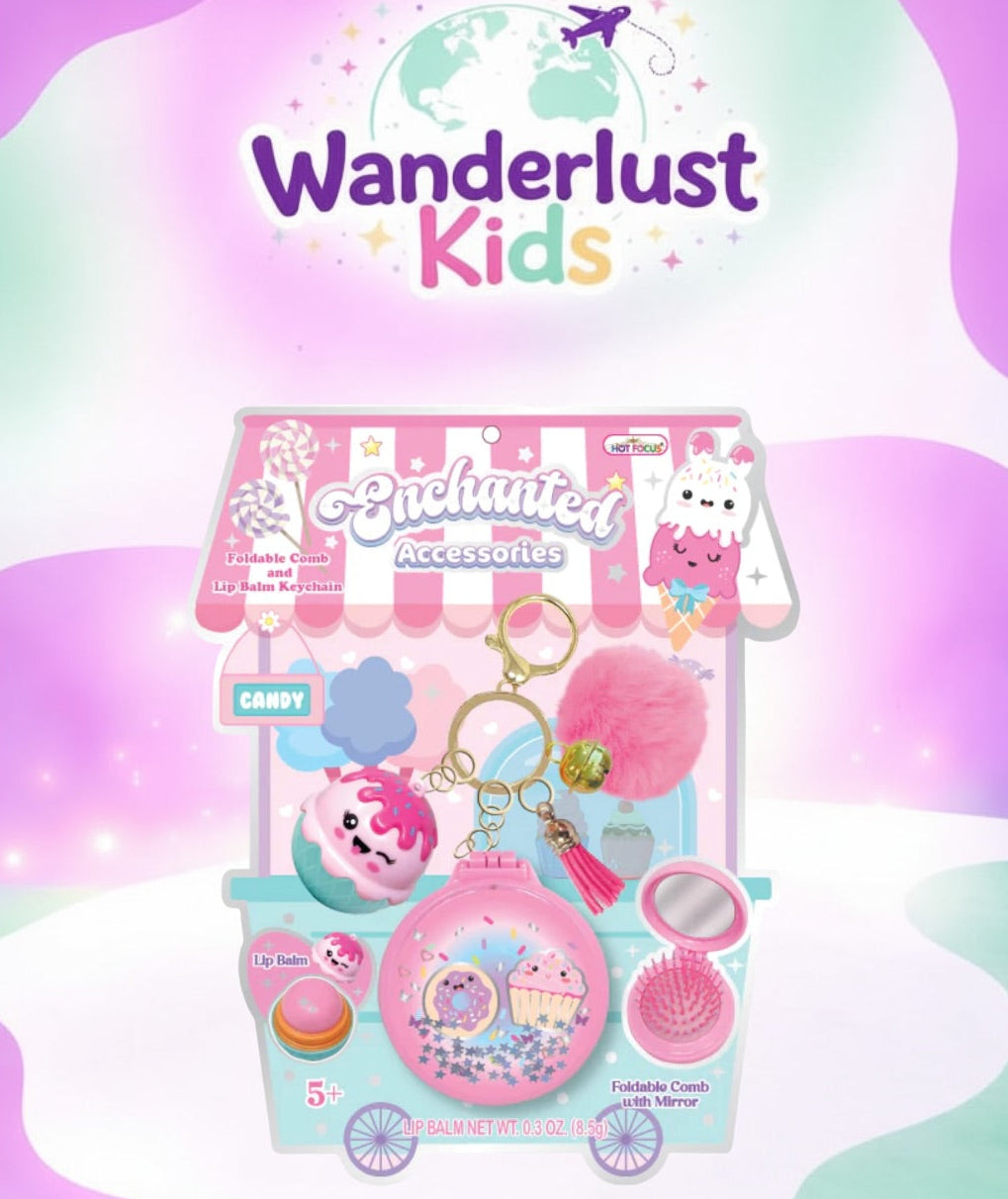 Enchanted accessories set with key-chain