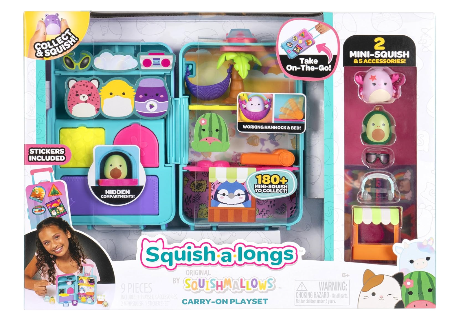 Jazwares Squishmallows Carry-on Playset