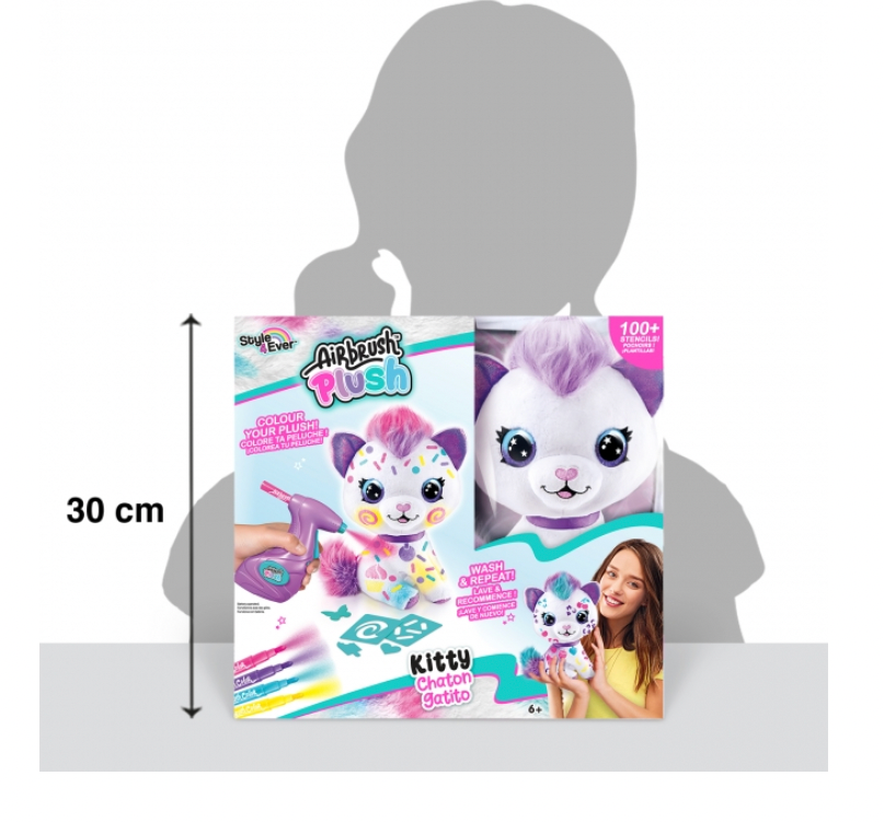 AIRBRUSH Plush KITTY (100+PIECES)
