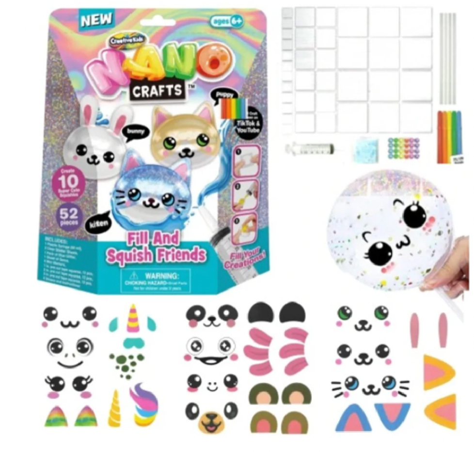 NANO CRAFTS Fill and Squish Friends